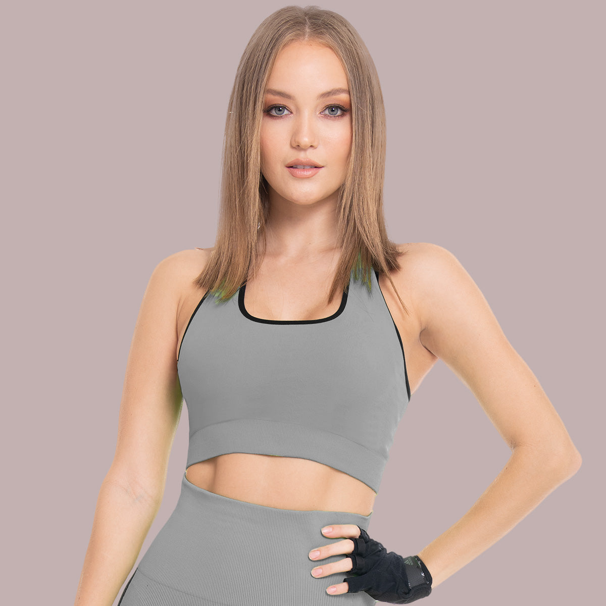 TOP DEPORTIVO SIN COSTURAS REVERSIBLE