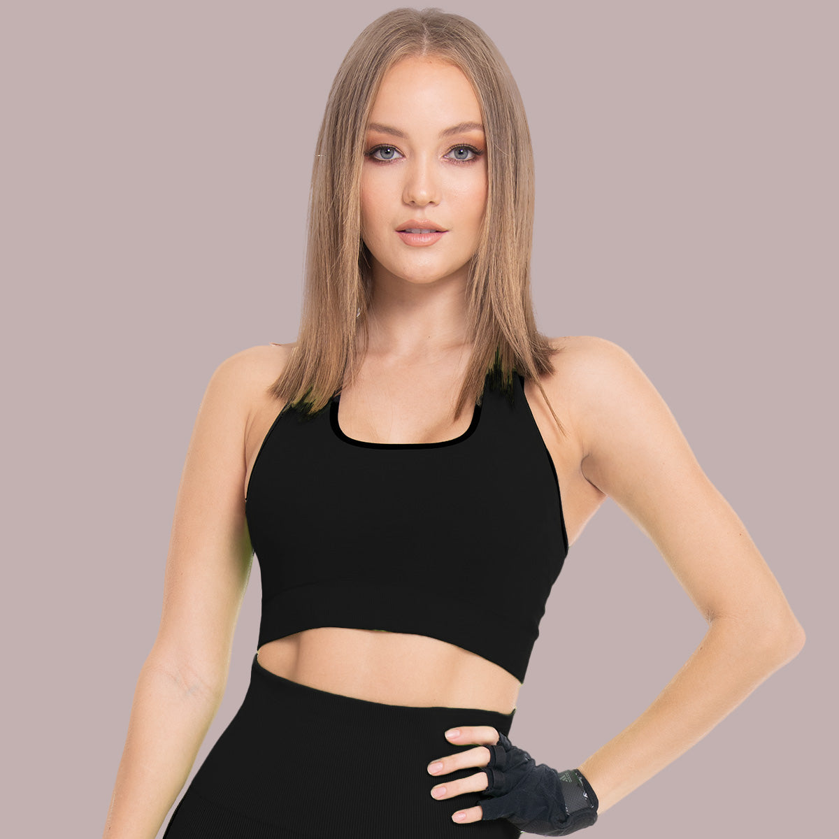 TOP DEPORTIVO SIN COSTURAS REVERSIBLE