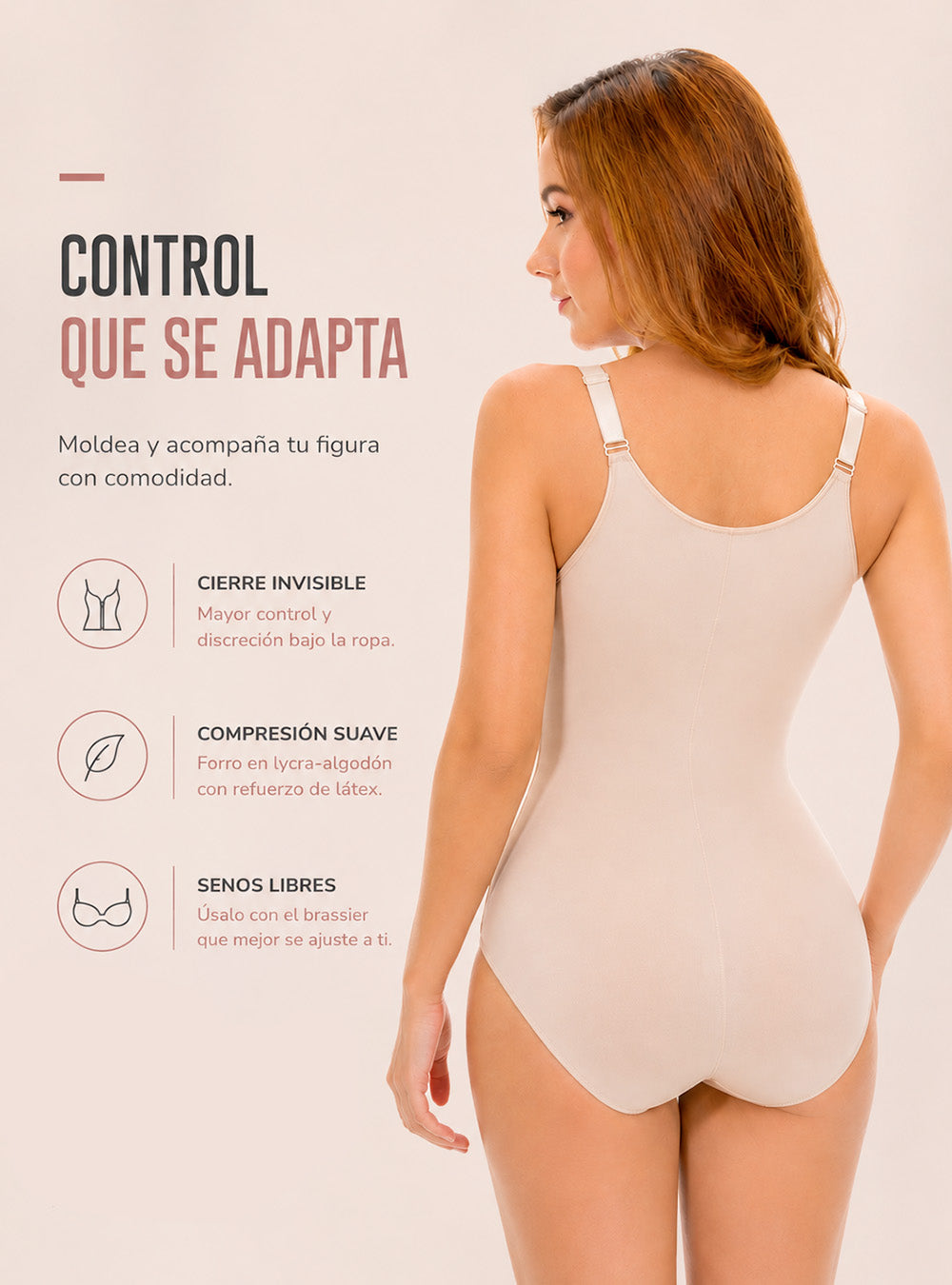 BODY DE CONTROL CON CIERRE INVISIBLE