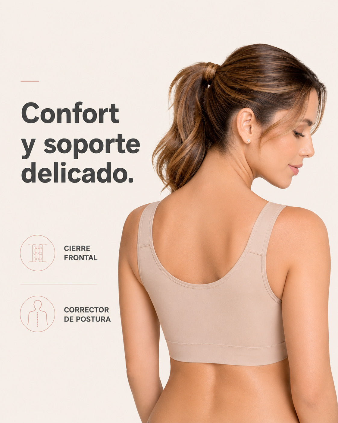 BRASSIER POST MASTECTOMIA SIN COSTURAS