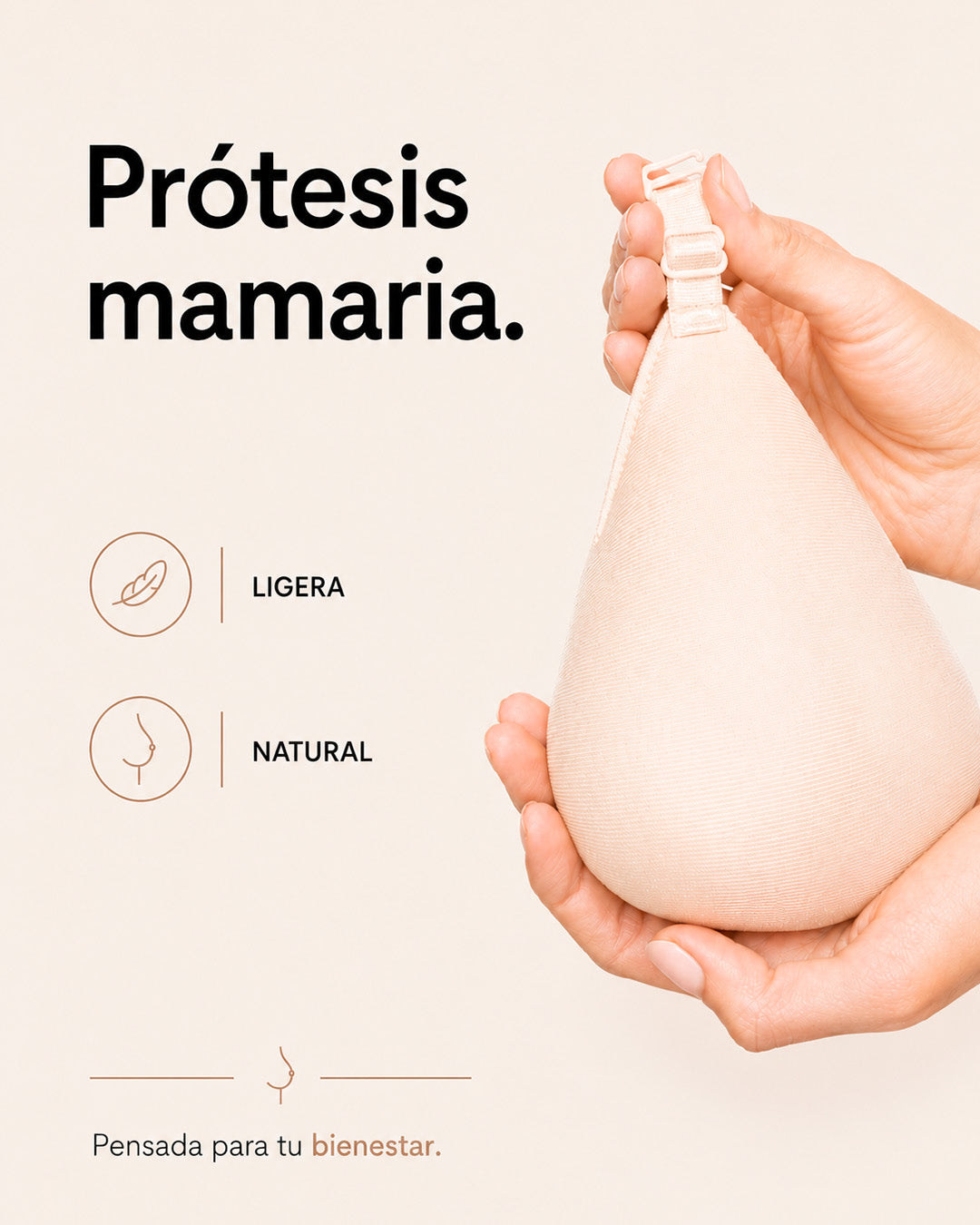 BRASSIER POST MASTECTOMÍA CON PRÓTESIS