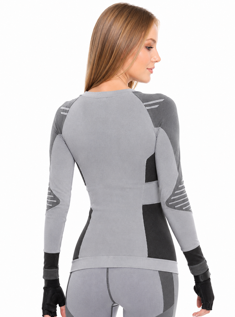 MANGA LARGA DEPORTIVA SEAMLESS CON CREMALLERA