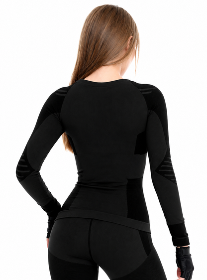 MANGA LARGA DEPORTIVA SEAMLESS CON CREMALLERA