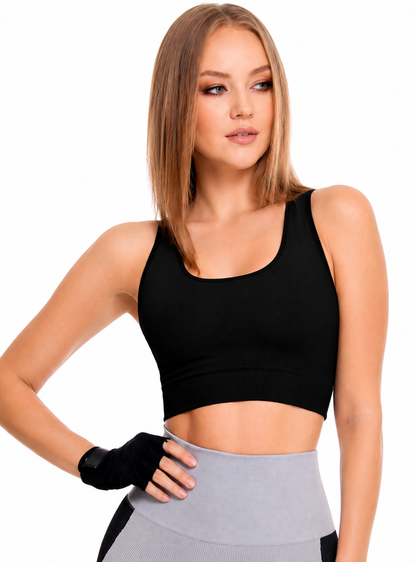 TOP CROP DEPORTIVO REVERSIBLE SEAMLESS