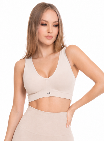 TOP DOBLE SEAMLESS CON COPAS REMOVIBLES